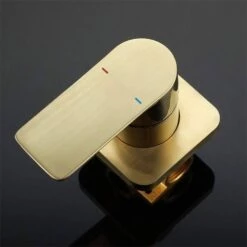Single Handle Waterfall Bathroom Sink Wall Mounted Faucet In Brushed Gold -FURITURE SALE SHOP brushed gold tahanbath wall mounted faucets y w92852485 4f 1000