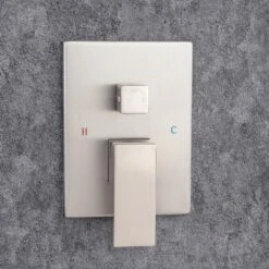 Single Handle 2-Spray 1.8 GPM Waterfall Wall Mounted Bathtub Swivel Tub Filler Faucet With Hand Shower In Brushed Nickel -FURITURE SALE SHOP brushed nickel bathtub shower faucet combos w1194 d93107bn kxc 4f 1000