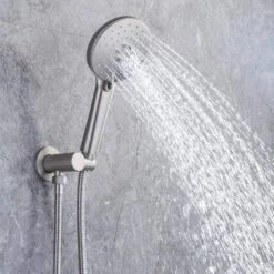 Single Handle 3-Spray High Pressure Tub And Shower Faucet Combo With Tub Spout In Brushed Nickel (Valve Included) -FURITURE SALE SHOP brushed nickel bathtub shower faucet combos w1194 d96203bn zq 66 1000