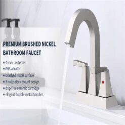 4 In. Center-Set 2-Handle Bathroom Sink Faucet In Brushed Nickel -FURITURE SALE SHOP brushed nickel centerset bathroom faucets x dr 4072 np 31 1000