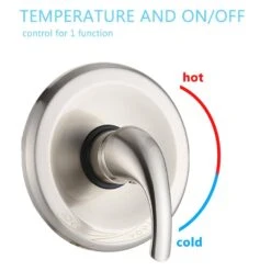 Single Handle 5 Spray Patterns Freestanding Tub And Shower Faucet 2.2 GPM In Brushed Nickel -FURITURE SALE SHOP brushed nickel claw foot tub faucets x w1219 w43762 1f 1000