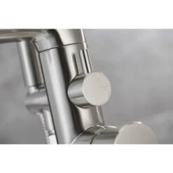 Luxury Freestanding Bathroom Cantilever Tub Faucets With Hand Shower Brass Shower Set In Brushed Nickel -FURITURE SALE SHOP brushed nickel claw foot tub faucets x xy hs273 77n 1f 1000