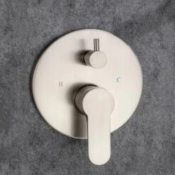 3-Spray Patterns With 2.5 GPM 12 In. Ceiling Mounted Dual Shower Heads Shower System Mix Set In Brushed Nickel 10 3-Spray Patterns With 2.5 GPM 12 In. Ceiling Mounted Dual Shower Heads Shower System Mix Set In Brushed Nickel -FURITURE SALE SHOP brushed nickel dual shower heads pzz 96205 bn kxc 4f 1000