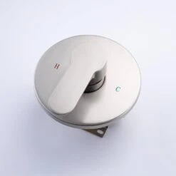 Modern 5-Spray Patterns With 2.5 GPM 4.68 In. Wall Mount Dual Shower Heads With 71 In. Shower Hose In Brushed Nickel -FURITURE SALE SHOP brushed nickel dual shower heads pzz rx96106bn zq fa 1000