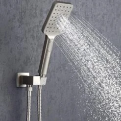 3-Spray Patterns With 2.5 GPM 12 In. Ceiling Mount Dual Shower Heads In Brushed Nickel -FURITURE SALE SHOP brushed nickel dual shower heads w1194 d97205bn kxc 1f 1000