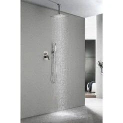 1-Spray Patterns With 2.5 GPM 12 In. Ceiling Mount Rain Fixed Shower Head In Brushed Nickel 12 1-Spray Patterns With 2.5 GPM 12 In. Ceiling Mount Rain Fixed Shower Head In Brushed Nickel -FURITURE SALE SHOP brushed nickel fixed shower heads z w92867790 44 1000