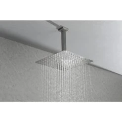 1-Spray Patterns With 2.5 GPM 10 In. Ceiling Mount Rain Fixed Shower Head In Brushed Nickel 14 1-Spray Patterns With 2.5 GPM 10 In. Ceiling Mount Rain Fixed Shower Head In Brushed Nickel -FURITURE SALE SHOP brushed nickel fixed shower heads z w92867795 76 1000