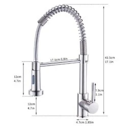 Single Handle Deck Mount Pull Down Sprayer Kitchen Faucet In Brushed Nickel -FURITURE SALE SHOP brushed nickel pull down kitchen faucets q xy 289n 45 76 1000