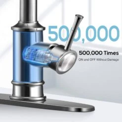 Single Handle 3 Modes Pull Down Sprayer Kitchen Cantilever Faucet Modern Kitchen Sink Faucet In Brushed Nickel 14 Single Handle 3 Modes Pull Down Sprayer Kitchen Cantilever Faucet Modern Kitchen Sink Faucet In Brushed Nickel -FURITURE SALE SHOP brushed nickel pull down kitchen faucets x dr ws au061100bn 76 1000