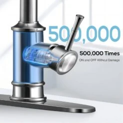 Single-Handle 3 Ways Setting Gooseneck Pull Out Sprayer Kitchen Faucet With Deckplate Included In Brushed Nickel -FURITURE SALE SHOP brushed nickel pull out kitchen faucets q dr wsbnau061100 fa 1000