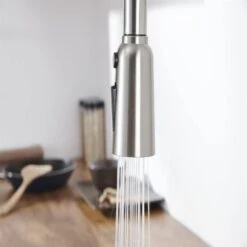 Kitchen Sink Faucet With Pull Out Sprayer Deckplate Included In Brushed Nickle 11 Kitchen Sink Faucet With Pull Out Sprayer Deckplate Included In Brushed Nickle -FURITURE SALE SHOP brushed nickel pull out kitchen faucets x dr 1j im8y bhgj 1f 1000