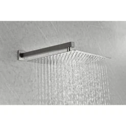 1-Spray 10 In. Dual Rain Shower Head Systems 2.5 GPM Wall Mounted Shower In Brushed Nickel 17 1-Spray 10 In. Dual Rain Shower Head Systems 2.5 GPM Wall Mounted Shower In Brushed Nickel -FURITURE SALE SHOP brushed nickel tahanbath dual shower heads y w2287 141160 31 1000