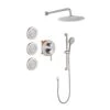 1-Spray Dual Shower System 2.5 GPM With Shower Head,Hand Shower,Slide Bar In Brushed Nickel