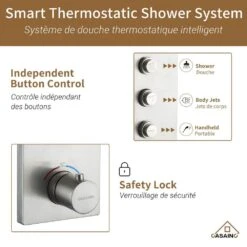 3-Spray 1.8 GPM High Pressure Wall Mount Dual Shower Head/Handheld Shower Combo In Brushed Nickel -FURITURE SALE SHOP brushed nickel tahanbath dual shower heads z 102009bv 1 fa 1000