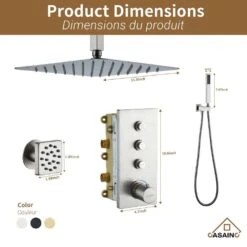 1-Spray 1.8 GPM High Pressure Ceiling Mount Dual Shower Head/Handheld Shower Combo In Brushed Nickel -FURITURE SALE SHOP brushed nickel tahanbath dual shower heads z 102009bv 4 44 1000