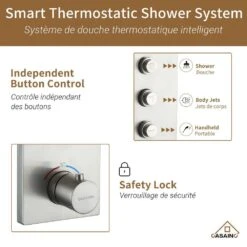 1-Spray 1.8 GPM High Pressure Ceiling Mount Dual Shower Head/Handheld Shower Combo In Brushed Nickel -FURITURE SALE SHOP brushed nickel tahanbath dual shower heads z 102009bv 4 fa 1000