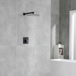 5-Spray Wall Mount 1.5 In. Dual Shower Head And Handheld Shower Head In Brushed Nickel -FURITURE SALE SHOP brushed nickel tahanbath dual shower heads z dsae103bn fa 1000 1