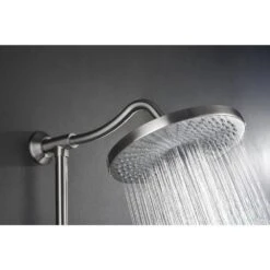Single-Handle 4-Spray Shower Faucet 1.8 GPM With Pressure Balance Hand Shower And Soap Dish In. Brushed Nickel 10 Single-Handle 4-Spray Shower Faucet 1.8 GPM With Pressure Balance Hand Shower And Soap Dish In. Brushed Nickel -FURITURE SALE SHOP brushed nickel tahanbath dual shower heads z w1272 81834 4f 1000