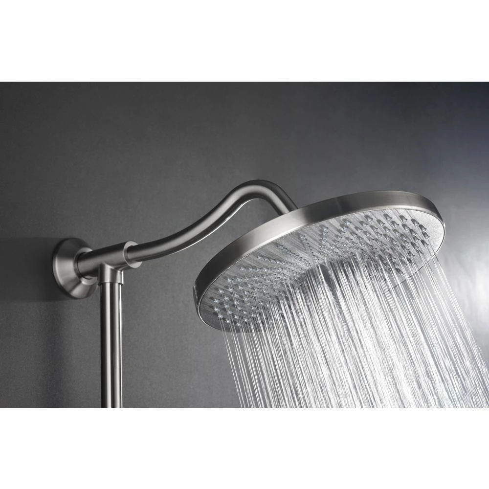 Single-Handle 4-Spray Shower Faucet 1.8 GPM With Pressure Balance Hand Shower And Soap Dish In. Brushed Nickel 3 Single-Handle 4-Spray Shower Faucet 1.8 GPM With Pressure Balance Hand Shower And Soap Dish In. Brushed Nickel - Image 3