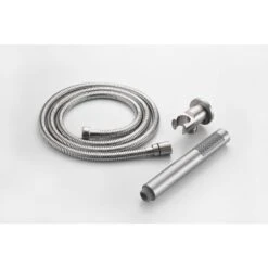 Wall Mounted Shower Dual Faucet Set For Bathroom With High Pressure 2-GPM 10 In. Stainless Steel Rain Shower Head -FURITURE SALE SHOP brushed nickel tahanbath dual shower heads z w2287p182585 1f 1000