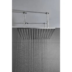 1-Spray Patterns 1.8GPM 19.68 In. Ceiling Mount Fixed Shower Head In Brushed Nickel -FURITURE SALE SHOP brushed nickel tahanbath fixed shower heads z w1272 110212 31 1000