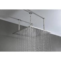 1-Spray Patterns 1.8GPM 19.68 In. Ceiling Mount Fixed Shower Head In Brushed Nickel -FURITURE SALE SHOP brushed nickel tahanbath fixed shower heads z w1272 110212 44 1000