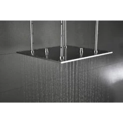 1-Spray Patterns 1.8GPM 19.68 In. Ceiling Mount Fixed Shower Head In Brushed Nickel -FURITURE SALE SHOP brushed nickel tahanbath fixed shower heads z w1272 110212 76 1000