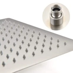 1-Spray Patterns With 2.5 GPM 0 In Ceiling Mount Rain Fixed Shower Head In Brushed Nickel -FURITURE SALE SHOP brushed nickel tahanbath fixed shower heads z w1272 111472 c3 1000