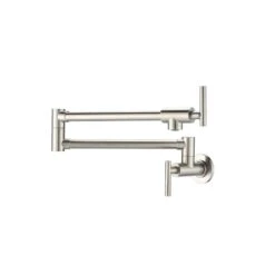 Double Handles Wall Mounted Pot Filler In Brushed Nickel 14 Double Handles Wall Mounted Pot Filler In Brushed Nickel -FURITURE SALE SHOP brushed nickel tahanbath pot fillers xy 601n zq fa 1000