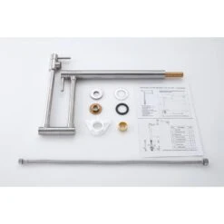 Deck Mount Pot Filler Faucet With Extension Shank In Brushed Nickel -FURITURE SALE SHOP brushed nickel tahanbath pot fillers y w2287 p153478 1f 1000