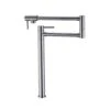 Deck Mount Pot Filler Faucet With Extension Shank In Brushed Nickel