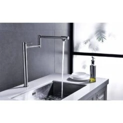 Freestanding Pot Filler Faucet With Extension Shank In Brushed Nickel -FURITURE SALE SHOP brushed nickel tahanbath pot fillers y w928 104109 31 1000