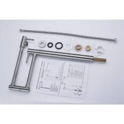 Freestanding Pot Filler Faucet With Extension Shank In Brushed Nickel -FURITURE SALE SHOP brushed nickel tahanbath pot fillers y w928 104109 4f 1000