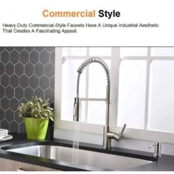 Single Handle Deck Mount Pull Down Sprayer Kitchen Faucet With Deck Plate And Soap Dispenser In Brushed Nickel -FURITURE SALE SHOP brushed nickel tahanbath pull down kitchen faucets doba d0102hpyy47 zq 4f 1000