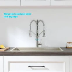 Single Handle Pull Down Sprayer Kitchen Faucet Single Handle In Brushed Nickel 17 Single Handle Pull Down Sprayer Kitchen Faucet Single Handle In Brushed Nickel -FURITURE SALE SHOP brushed nickel tahanbath pull down kitchen faucets z ct xy125533n 76 1000