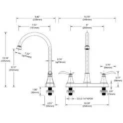 13.18 In. Brushed Nickel Single Handle High-Arc Pull-Out Kitchen Faucet With Pull-Down Sprayer 360° Spout Swivel 11 13.18 In. Brushed Nickel Single Handle High-Arc Pull-Out Kitchen Faucet With Pull-Down Sprayer 360° Spout Swivel -FURITURE SALE SHOP brushed nickel tahanbath pull down kitchen faucets z t3177p277520 44 1000
