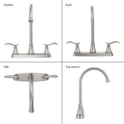 13.18 In. Brushed Nickel Single Handle High-Arc Pull-Out Kitchen Faucet With Pull-Down Sprayer 360° Spout Swivel 13 13.18 In. Brushed Nickel Single Handle High-Arc Pull-Out Kitchen Faucet With Pull-Down Sprayer 360° Spout Swivel -FURITURE SALE SHOP brushed nickel tahanbath pull down kitchen faucets z t3177p277520 76 1000