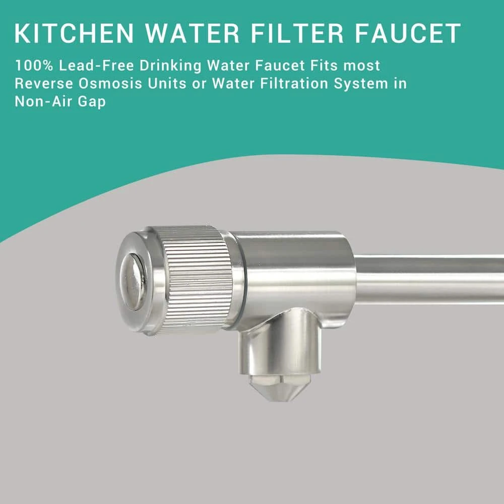 Purifier Kitchen Faucet Drinking Water Faucet, Pull Down Water Filter Kitchen Sink Faucets (Brushed Nickel) 4 Purifier Kitchen Faucet Drinking Water Faucet, Pull Down Water Filter Kitchen Sink Faucets (Brushed Nickel) - Image 4