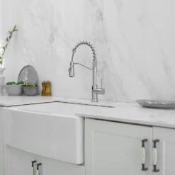 19 In Touchless Kitchen Faucet, Hands Free Automatic Smart 360 Degree Spout Swivel Kitchen Faucet In Brushed Nickel -FURITURE SALE SHOP brushed nickel tahanbath pull down kitchen faucets z w1932p154582 fa 1000