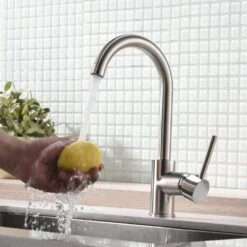 Kitchen Faucet Single Handle Commercial Single Hole Kitchen Sink Faucet, Modern 1-Hole Bar Sink Faucet 11 Kitchen Faucet Single Handle Commercial Single Hole Kitchen Sink Faucet, Modern 1-Hole Bar Sink Faucet -FURITURE SALE SHOP brushed nickel tahanbath pull down kitchen faucets z w1932p172281 44 1000