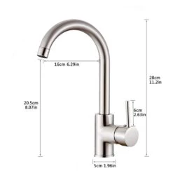 Kitchen Faucet Single Handle Commercial Single Hole Kitchen Sink Faucet, Modern 1-Hole Bar Sink Faucet 12 Kitchen Faucet Single Handle Commercial Single Hole Kitchen Sink Faucet, Modern 1-Hole Bar Sink Faucet -FURITURE SALE SHOP brushed nickel tahanbath pull down kitchen faucets z w1932p172281 fa 1000