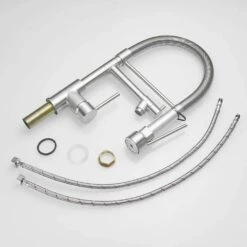 Brushed Nickel Touch 16.53 In. H Pull Down Sprayer Kitchen Faucet With 360 ° Spout Swivel 9 Brushed Nickel Touch 16.53 In. H Pull Down Sprayer Kitchen Faucet With 360 ° Spout Swivel -FURITURE SALE SHOP brushed nickel tahanbath pull down kitchen faucets z w1932p300394 1f 1000