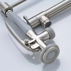Brushed Nickel 22.8 In. H Pull Down Sprayer Kitchen Faucet With 360 ° Spout Swivel 15 Brushed Nickel 22.8 In. H Pull Down Sprayer Kitchen Faucet With 360 ° Spout Swivel -FURITURE SALE SHOP brushed nickel tahanbath pull down kitchen faucets z w1932p301006 44 1000