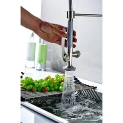 Brushed Nickel 22.8 In. H Pull Down Sprayer Kitchen Faucet With 360 ° Spout Swivel 17 Brushed Nickel 22.8 In. H Pull Down Sprayer Kitchen Faucet With 360 ° Spout Swivel -FURITURE SALE SHOP brushed nickel tahanbath pull down kitchen faucets z w1932p301006 76 1000