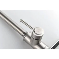 16.7 In. Single Handle Pull Out Kitchen Faucet In Brushed Nickel 360° Spout Swivel -FURITURE SALE SHOP brushed nickel tahanbath pull down kitchen faucets z w2287141941 44 1000