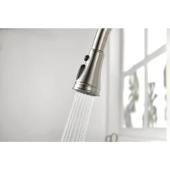 Single Handle High Arc Pull Out Kitchen Faucet, Single Level Stainless Steel Kitchen Sink Faucets With Pull Down Sprayer 10 Single Handle High Arc Pull Out Kitchen Faucet, Single Level Stainless Steel Kitchen Sink Faucets With Pull Down Sprayer -FURITURE SALE SHOP brushed nickel tahanbath pull out kitchen faucets z th 9705ns 8 1f 1000