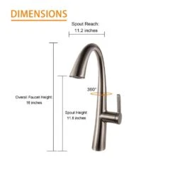 Single Handle Single Hole Bathroom Faucet Spot Resistant In Brushed Nickel -FURITURE SALE SHOP brushed nickel tahanbath pull out kitchen faucets z w124372167 44 1000