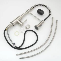 Single Handle Pull Out Sprayer Kitchen Faucet In -FURITURE SALE SHOP brushed nickel tahanbath pull out kitchen faucets z1325 33n 44 1000