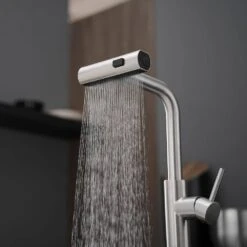 Single Handle Pull Out Kitchen Faucet In Brushed Nickel -FURITURE SALE SHOP brushed nickel tahanbath pull out kitchen faucets z1371 33n 31 1000