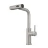 Single Handle Pull Out Kitchen Faucet In Brushed Nickel
